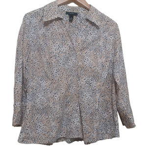 ALFANI V-neck blouse graphic print size 14